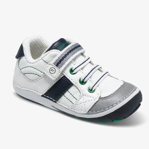 Stride Rite Artie Shoe Size 3.5 in White/Classic Navy